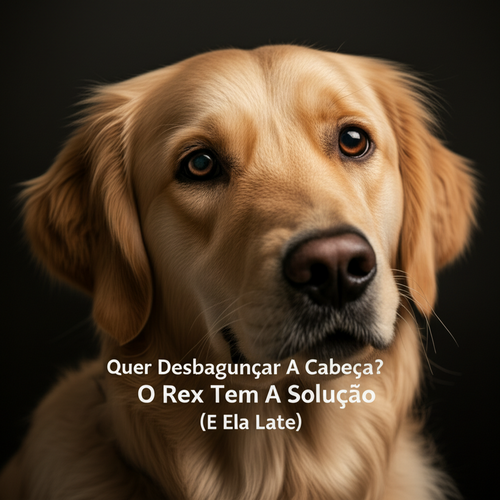 alt_text: Bulldog rabugento. Pets acalmam a mente com rotina, afeto e companhia. É só ser um bom bicho!